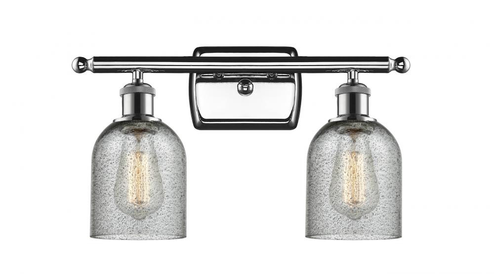 Caledonia - 2 Light - 15 inch - Polished Chrome - Bath Vanity Light