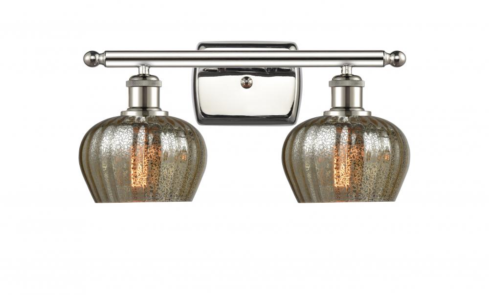 Fenton - 2 Light - 17 inch - Polished Nickel - Bath Vanity Light