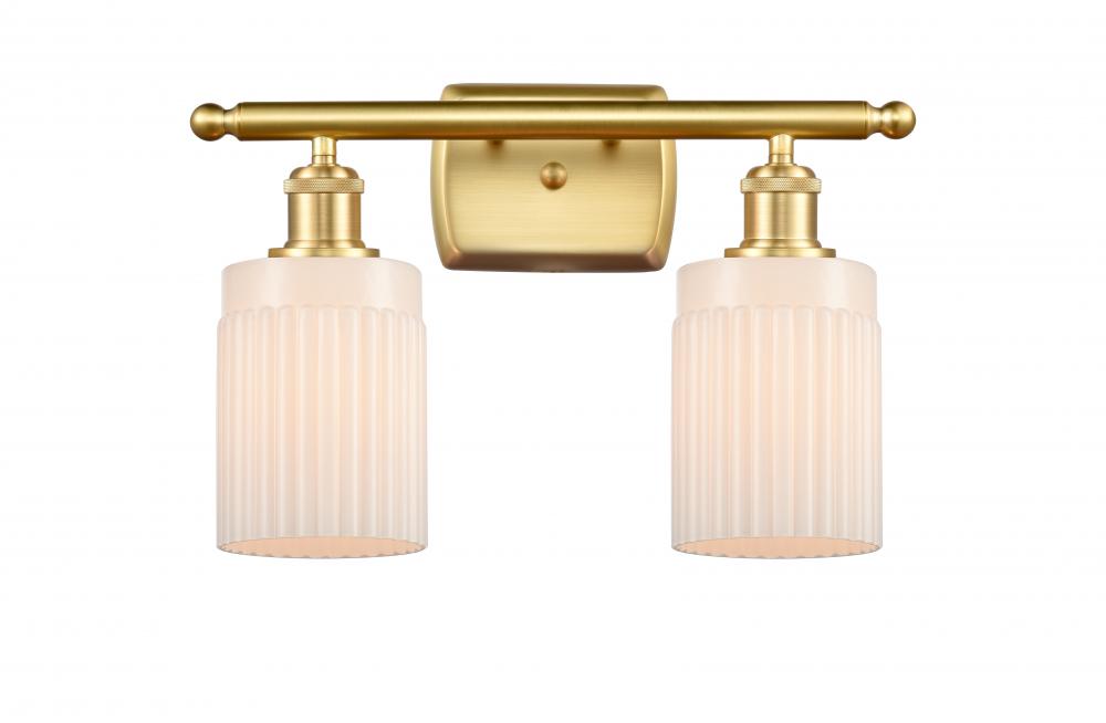 Hadley - 2 Light - 15 inch - Satin Gold - Bath Vanity Light