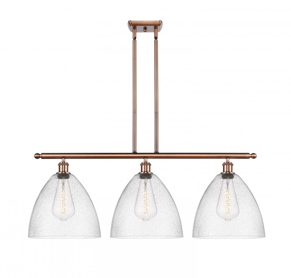 Bristol - 3 Light - 39 inch - Antique Copper - Cord hung - Island Light