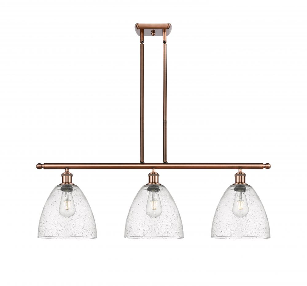 Bristol - 3 Light - 36 inch - Antique Copper - Cord hung - Island Light