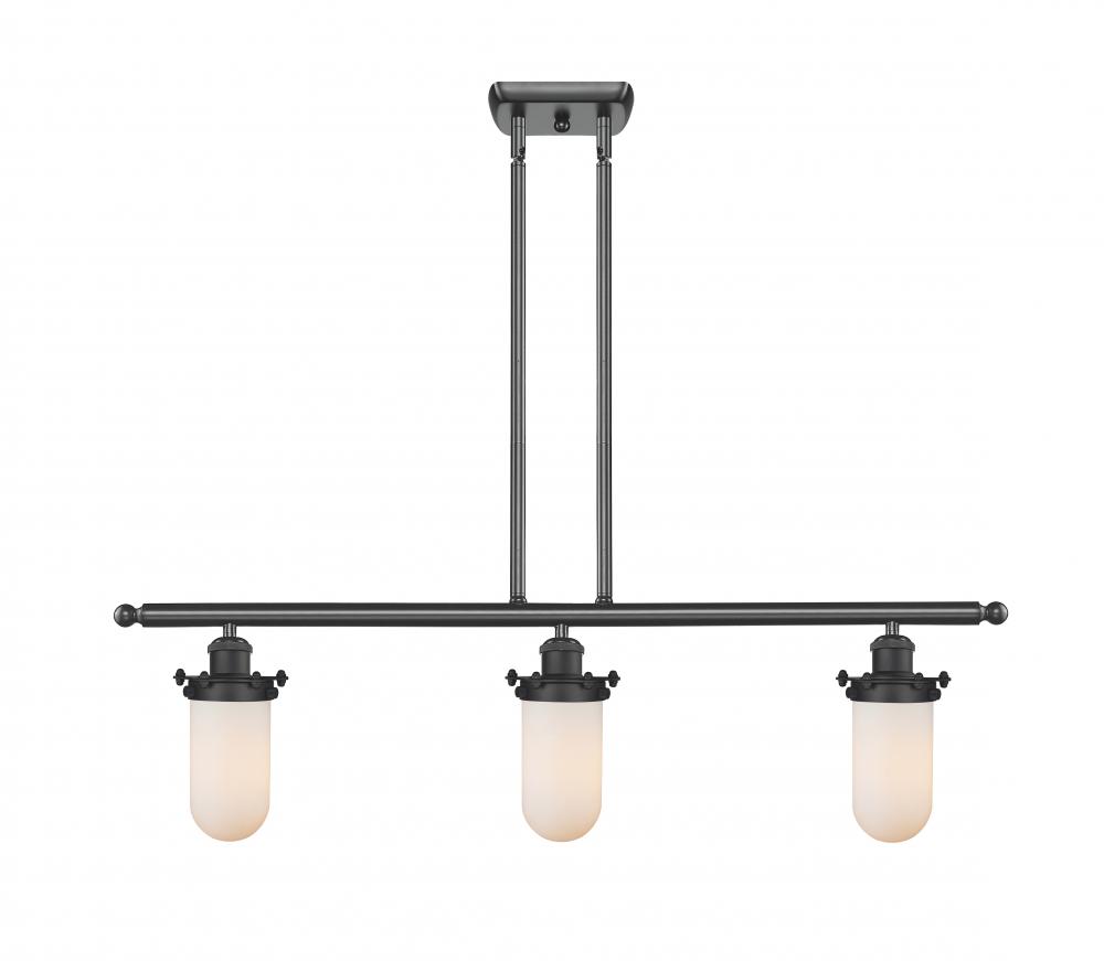 Kingsbury - 3 Light - 36 inch - Matte Black - Cord hung - Island Light