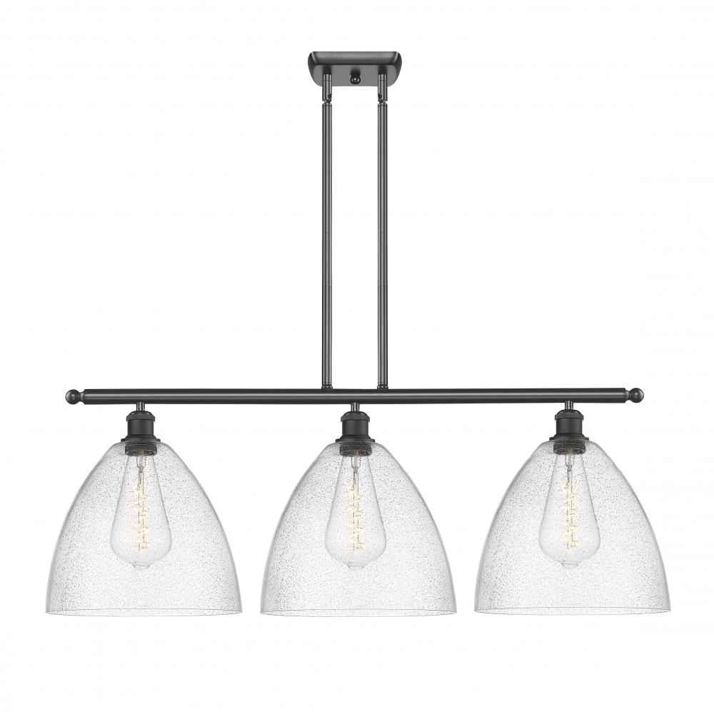 Bristol - 3 Light - 39 inch - Matte Black - Cord hung - Island Light