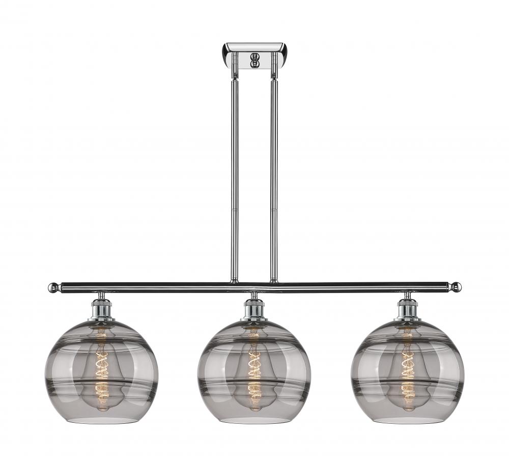 Rochester - 3 Light - 37 inch - Polished Chrome - Cord hung - Island Light