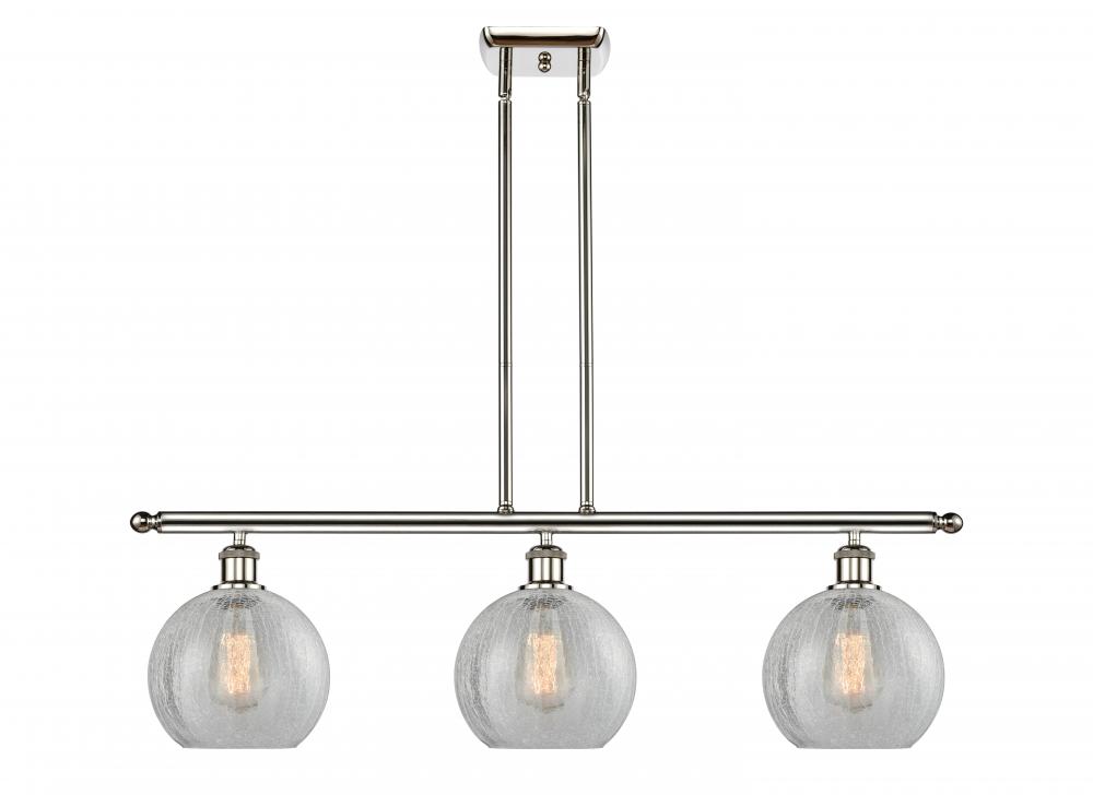 Athens - 3 Light - 36 inch - Polished Nickel - Cord hung - Island Light