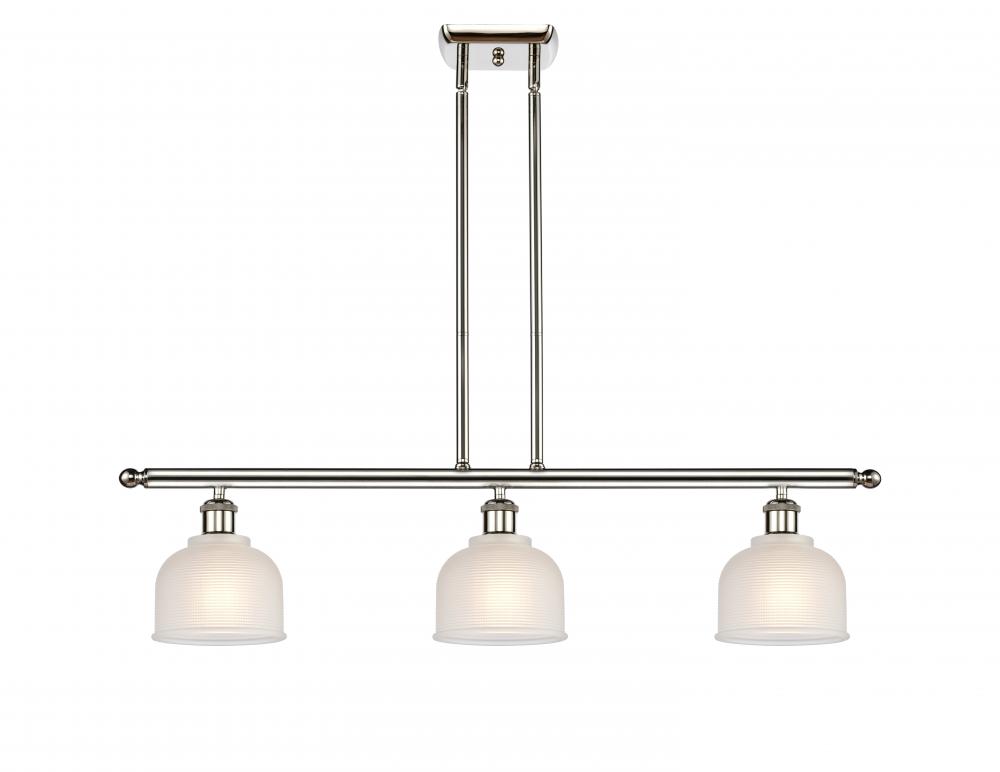 Dayton - 3 Light - 36 inch - Polished Nickel - Cord hung - Island Light