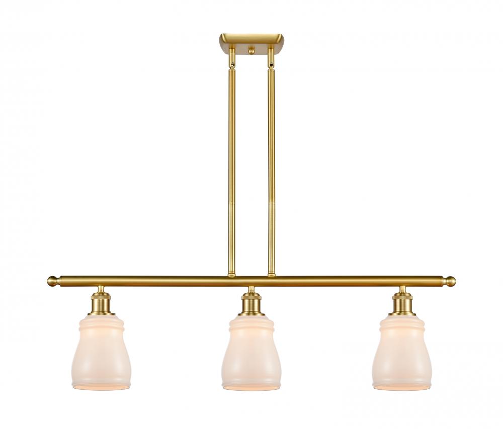 Ellery - 3 Light - 36 inch - Satin Gold - Cord hung - Island Light