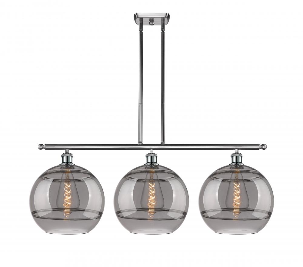 Rochester - 3 Light - 39 inch - Brushed Satin Nickel - Cord hung - Island Light