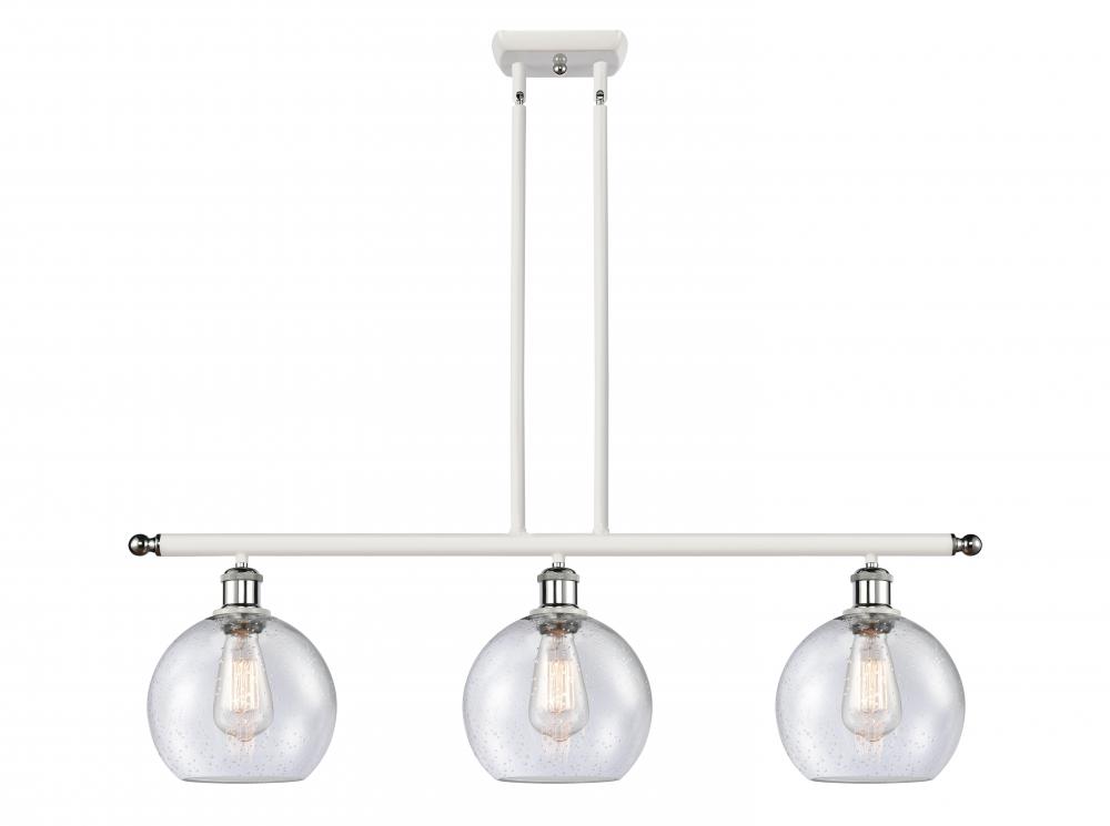 Athens - 3 Light - 36 inch - White Polished Chrome - Cord hung - Island Light