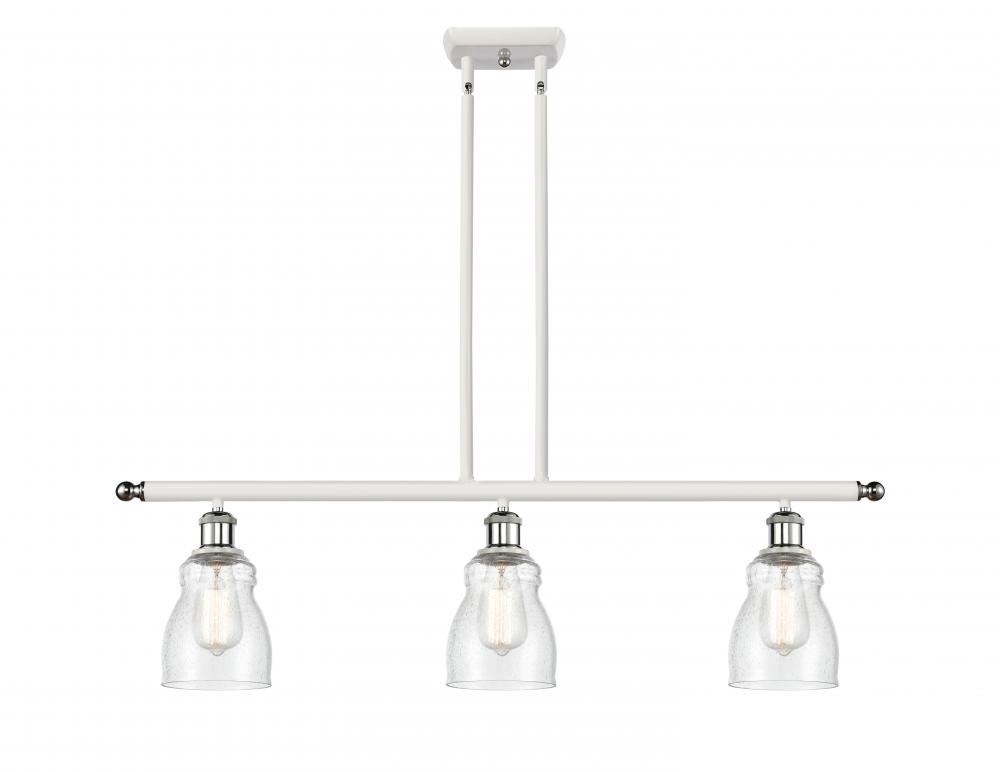 Ellery - 3 Light - 36 inch - White Polished Chrome - Cord hung - Island Light