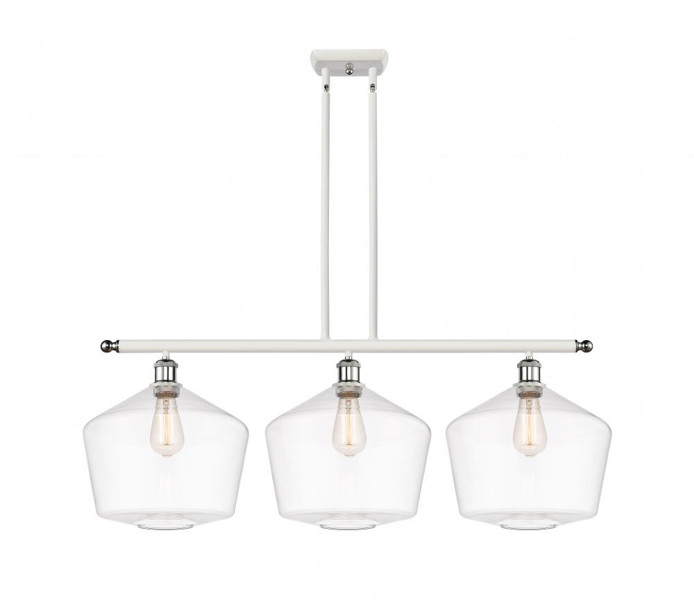 Cindyrella - 3 Light - 39 inch - White Polished Chrome - Cord hung - Island Light