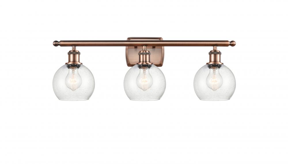 Athens - 3 Light - 26 inch - Antique Copper - Bath Vanity Light