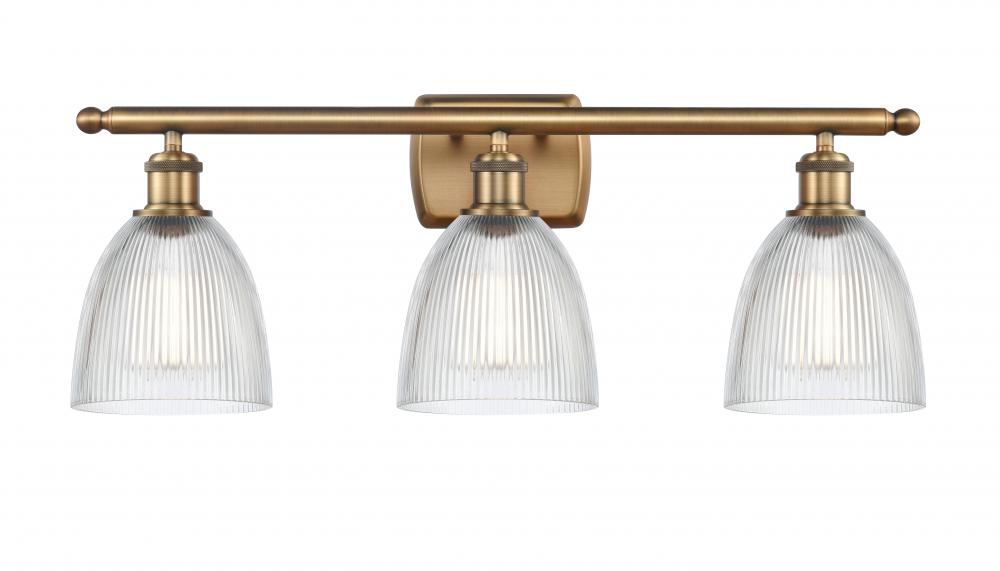 Castile - 3 Light - 26 inch - Brushed Brass - Bath Vanity Light