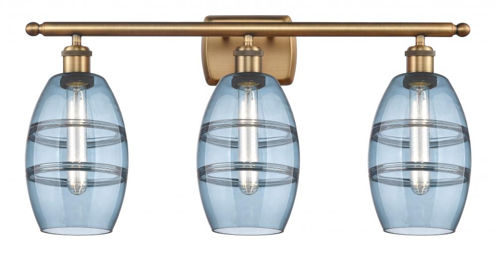 Vaz - 3 Light - 26 inch - Brushed Brass - Bath Vanity Light