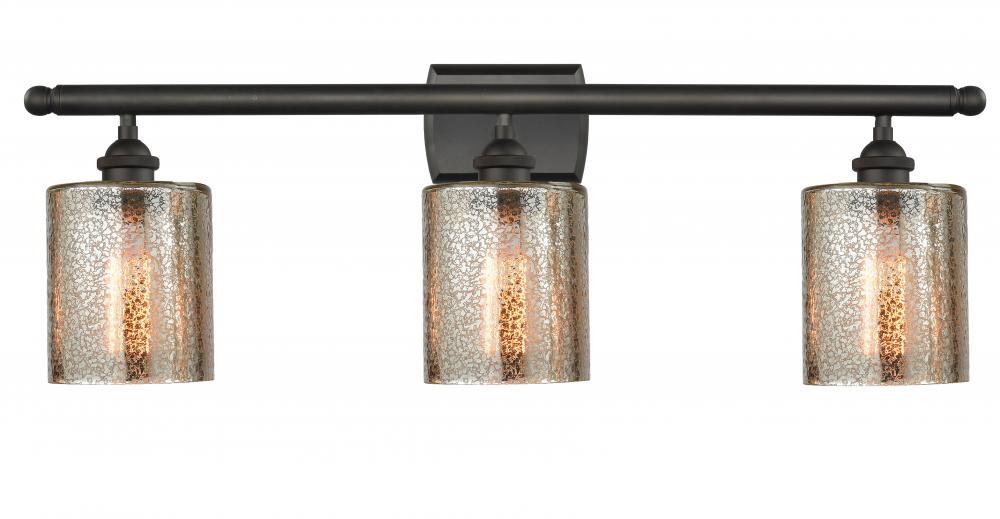 Cobbleskill - 3 Light - 25 inch - Oil Rubbed Bronze - Bath Vanity Light