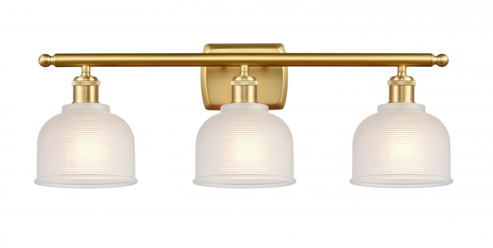 Dayton - 3 Light - 26 inch - Satin Gold - Bath Vanity Light