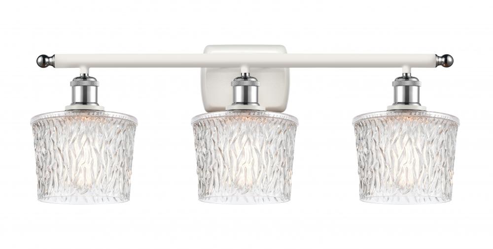 Niagara - 3 Light - 27 inch - White Polished Chrome - Bath Vanity Light