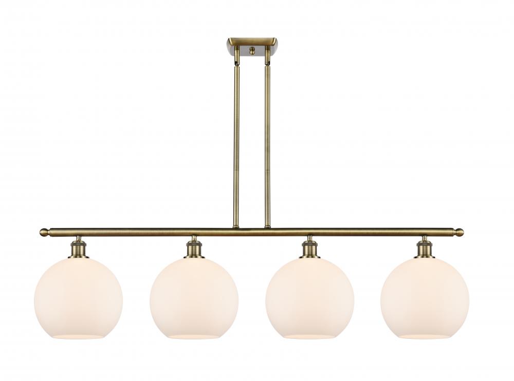 Athens - 4 Light - 48 inch - Antique Brass - Stem Hung - Island Light