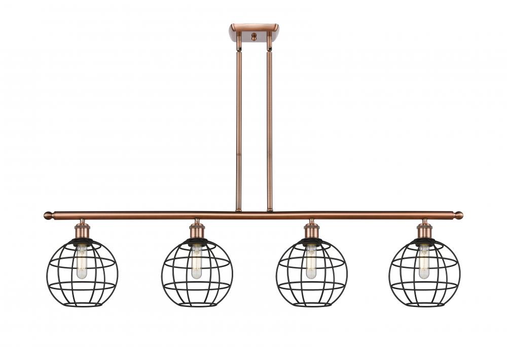 Lake Placid - 4 Light - 48 inch - Antique Copper - Stem Hung - Island Light