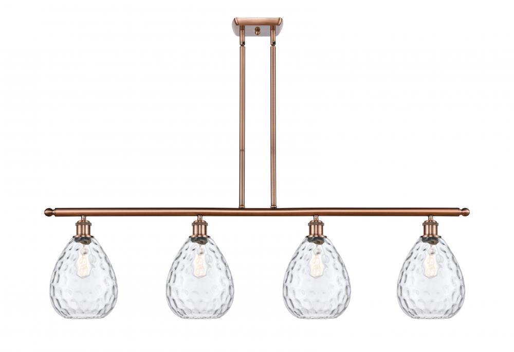 Waverly - 4 Light - 48 inch - Antique Copper - Cord hung - Island Light