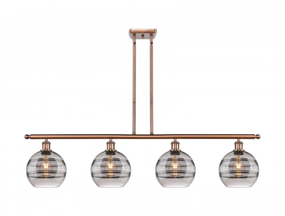 Rochester - 4 Light - 48 inch - Antique Copper - Cord hung - Island Light