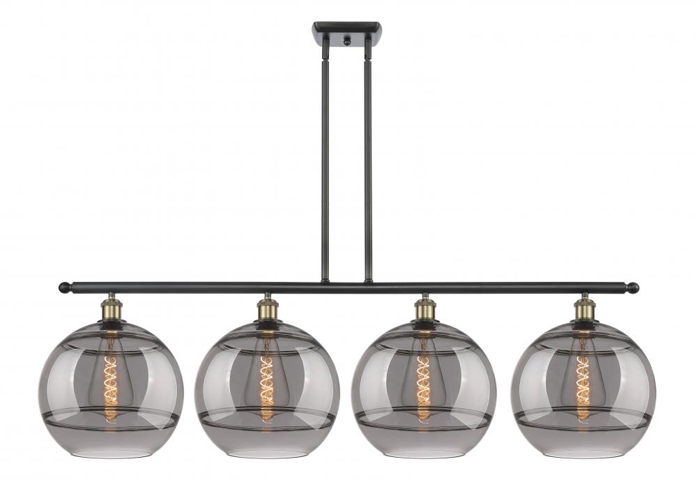 Rochester - 4 Light - 50 inch - Black Antique Brass - Cord hung - Island Light