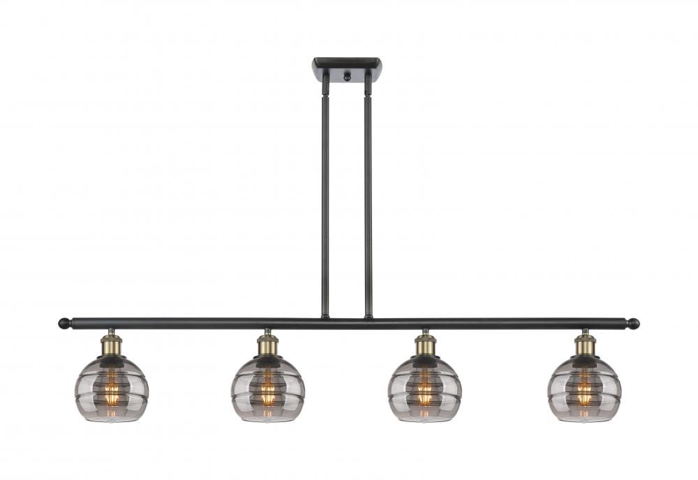 Rochester - 4 Light - 48 inch - Black Antique Brass - Cord hung - Island Light