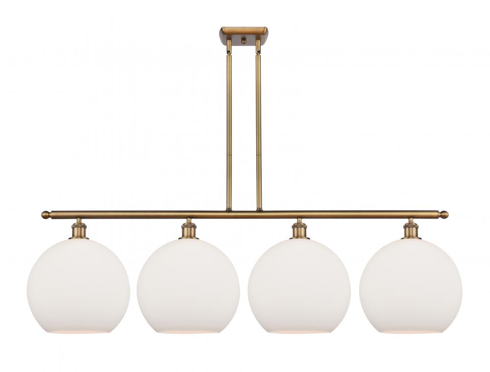 Athens - 4 Light - 50 inch - Brushed Brass - Stem Hung - Island Light