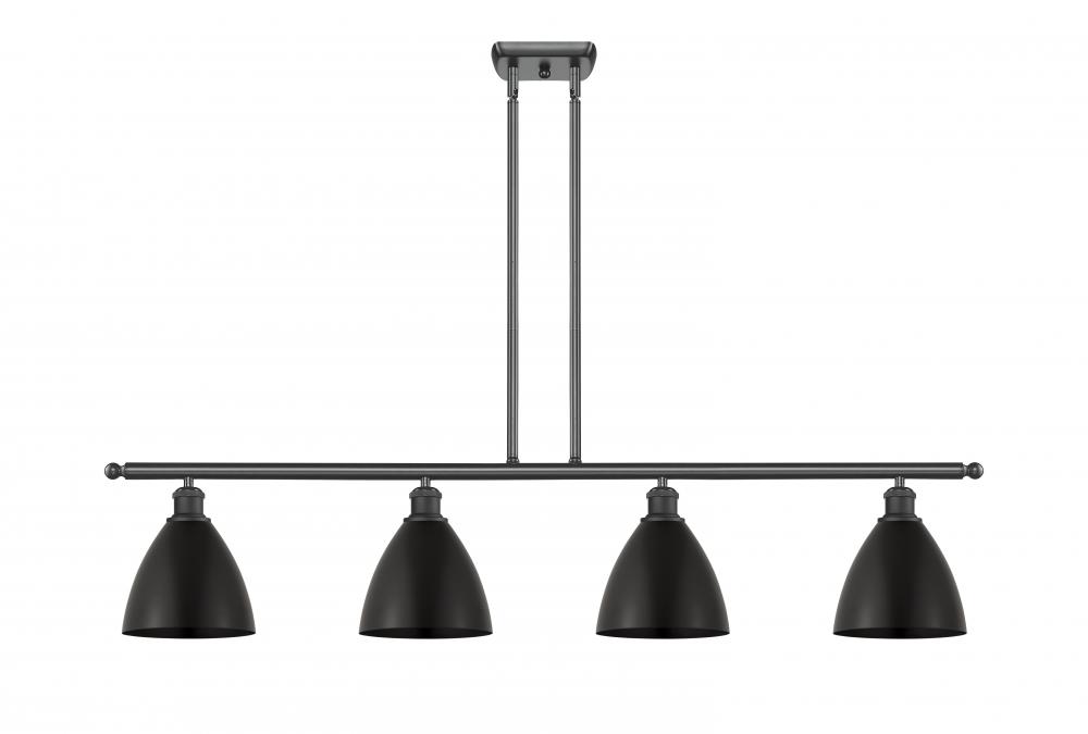 Bristol - 4 Light - 48 inch - Matte Black - Cord hung - Island Light