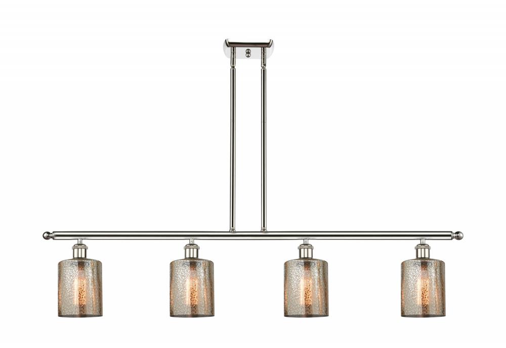 Cobbleskill - 4 Light - 48 inch - Polished Nickel - Cord hung - Island Light