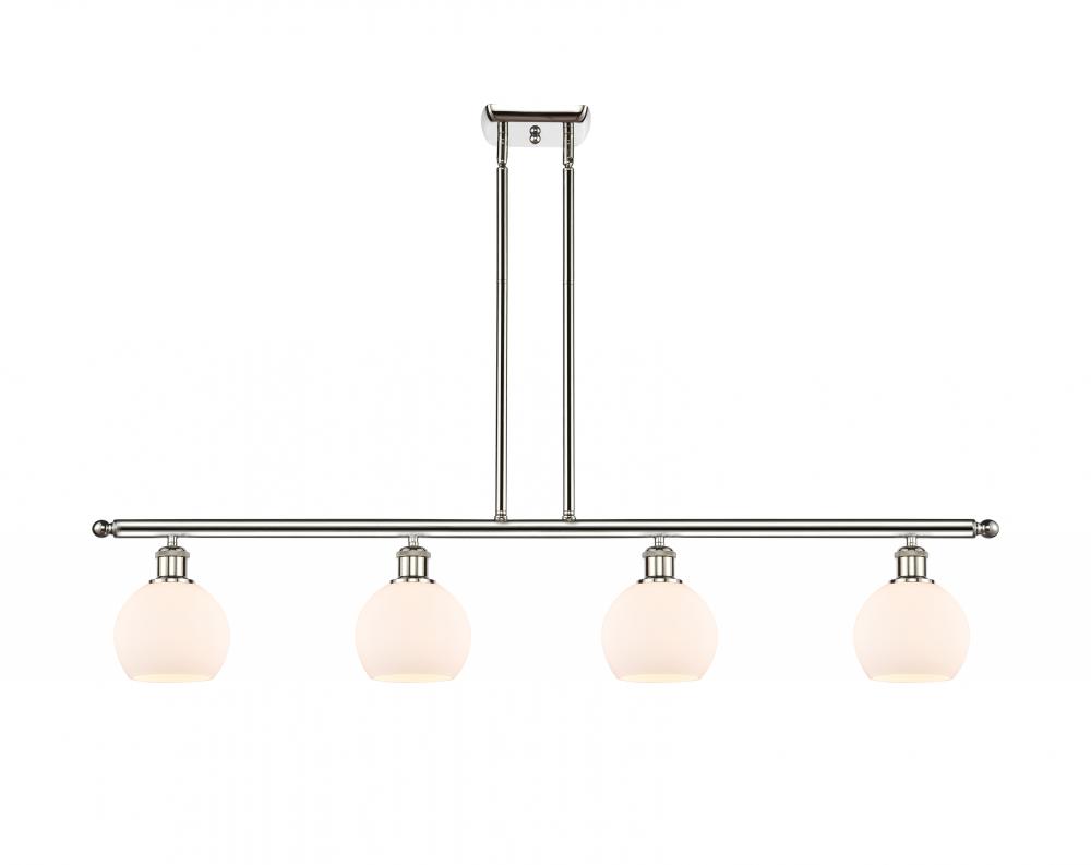 Athens - 4 Light - 48 inch - Polished Nickel - Cord hung - Island Light