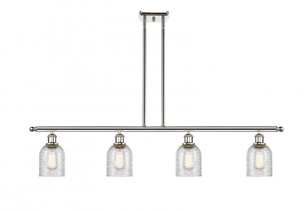 Caledonia - 4 Light - 48 inch - Polished Nickel - Cord hung - Island Light