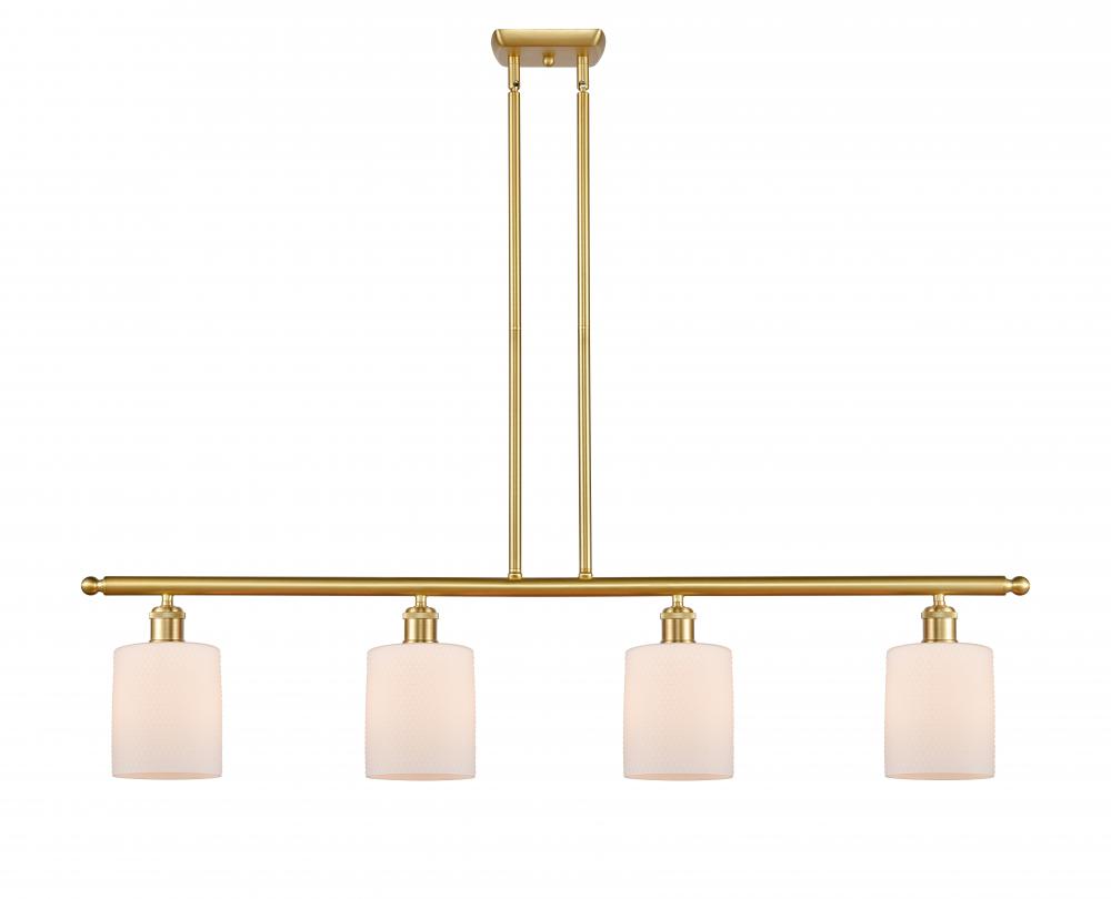 Cobbleskill - 4 Light - 48 inch - Satin Gold - Cord hung - Island Light