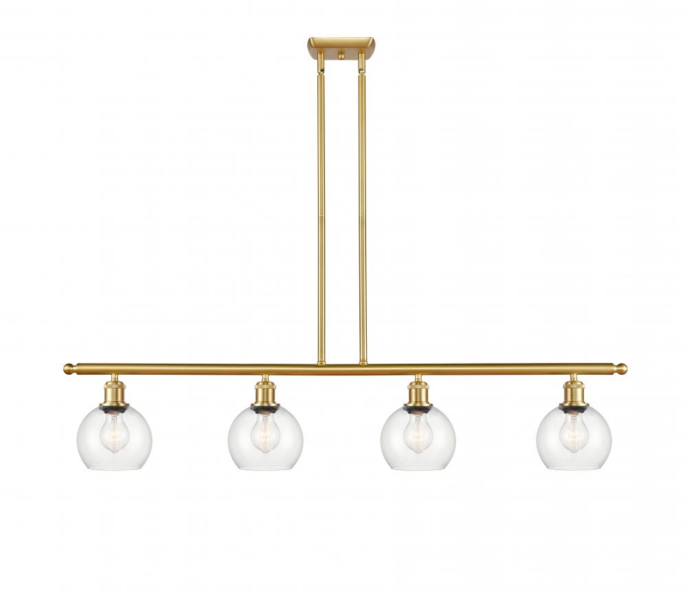 Athens - 4 Light - 48 inch - Satin Gold - Cord hung - Island Light