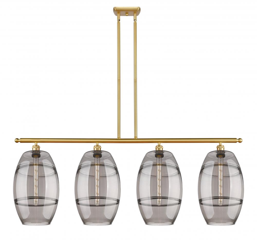 Vaz - 4 Light - 48 inch - Satin Gold - Cord hung - Island Light