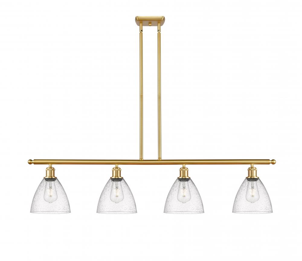 Bristol - 4 Light - 48 inch - Satin Gold - Cord hung - Island Light