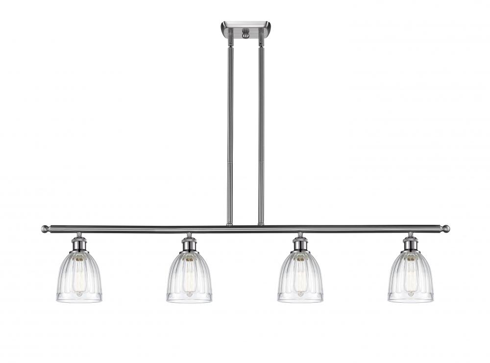 Brookfield - 4 Light - 48 inch - Brushed Satin Nickel - Cord hung - Island Light