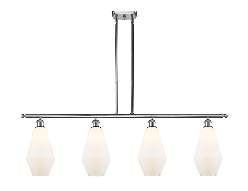 Cindyrella - 4 Light - 48 inch - Brushed Satin Nickel - Cord hung - Island Light