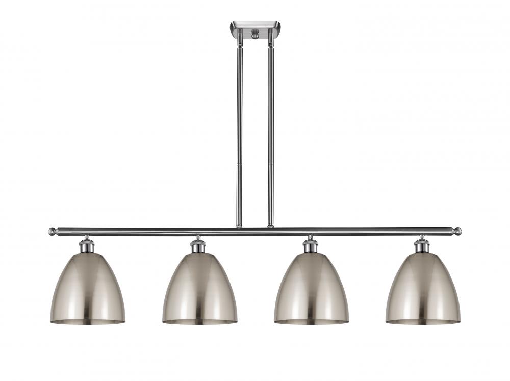 Bristol - 4 Light - 48 inch - Brushed Satin Nickel - Cord hung - Island Light