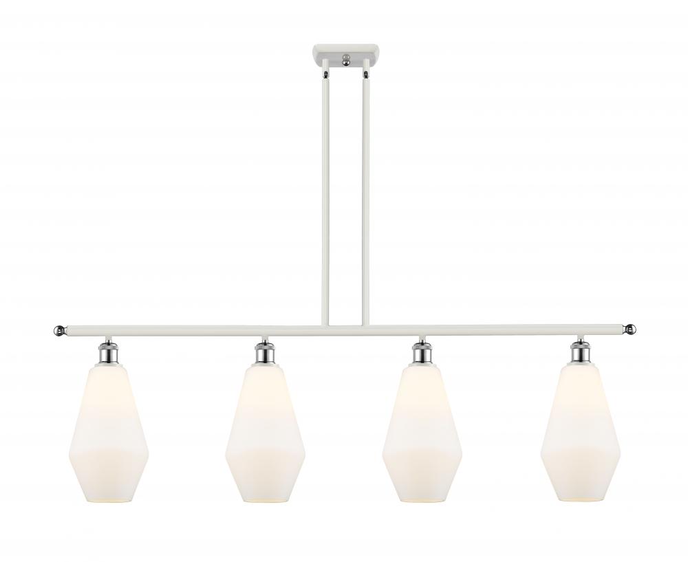 Cindyrella - 4 Light - 48 inch - White Polished Chrome - Cord hung - Island Light