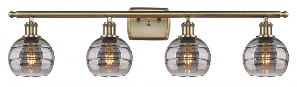 Rochester - 4 Light - 36 inch - Antique Brass - Bath Vanity Light