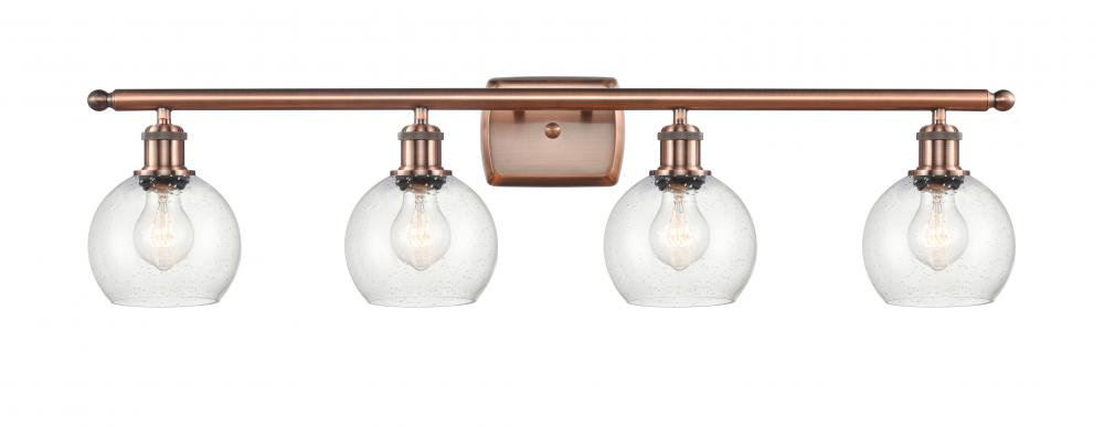 Athens - 4 Light - 36 inch - Antique Copper - Bath Vanity Light