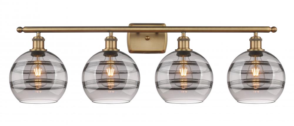 Rochester - 4 Light - 38 inch - Brushed Brass - Bath Vanity Light