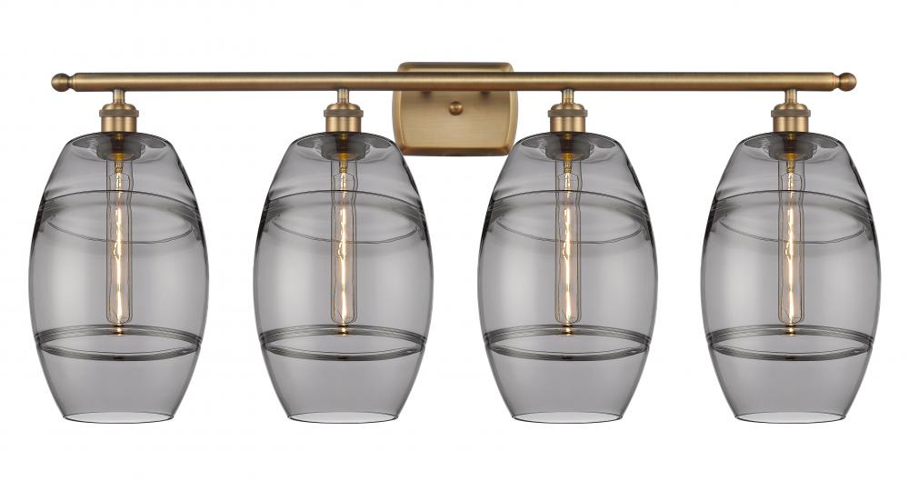 Vaz - 4 Light - 38 inch - Brushed Brass - Bath Vanity Light