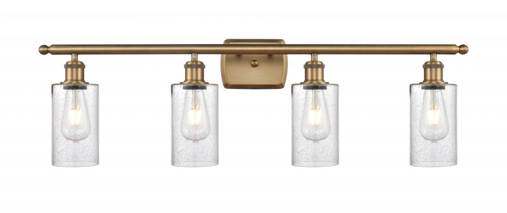 Clymer - 4 Light - 34 inch - Brushed Brass - Bath Vanity Light