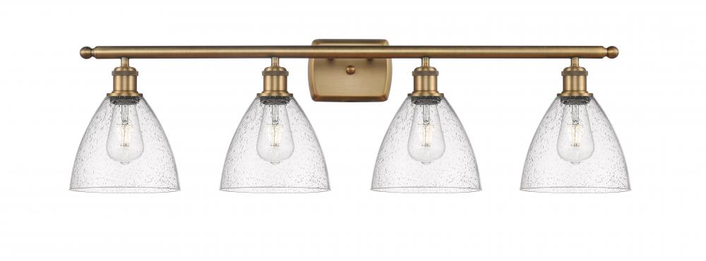 Bristol - 4 Light - 38 inch - Brushed Brass - Bath Vanity Light