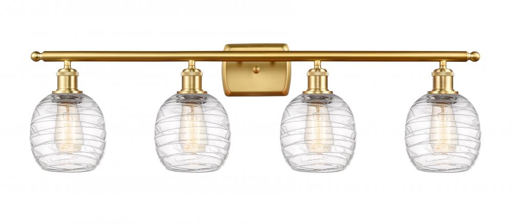 Belfast - 4 Light - 36 inch - Satin Gold - Bath Vanity Light