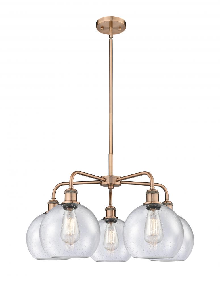 Athens - 5 Light - 26 inch - Antique Copper - Chandelier