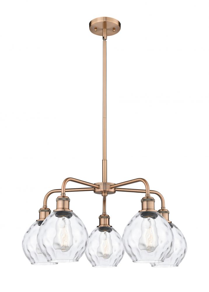 Waverly - 5 Light - 24 inch - Antique Copper - Chandelier