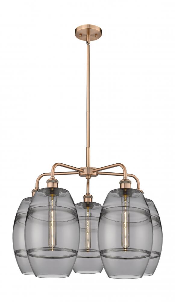 Vaz - 5 Light - 26 inch - Antique Copper - Chandelier